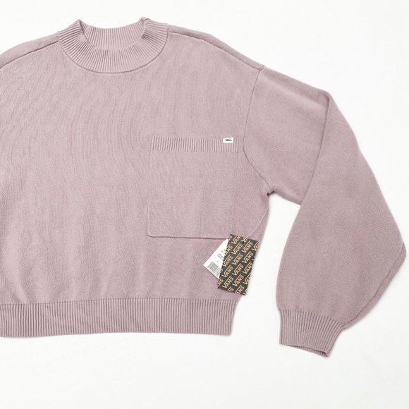 NWT Vans - Semi Cropped, Violet, Crew Neck Sweater, Size L - Picture 3 of 6